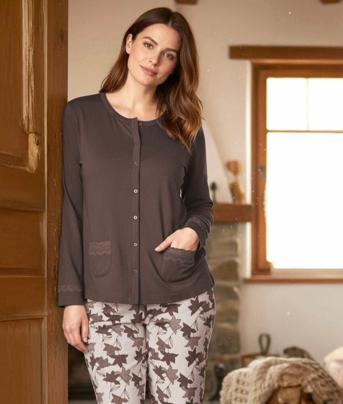 Pigiama donna caldocotone Karelpiù 1037