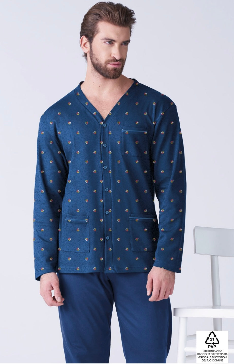 Pigiama uomo caldocotone Karelpiù 9302