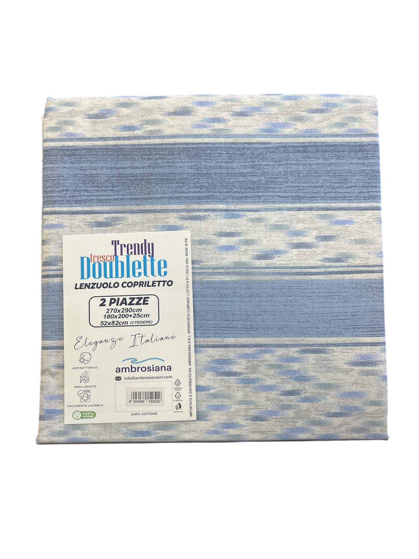 Lenzuolo/copriletto matrimoniale Ambrosiana trendy 04