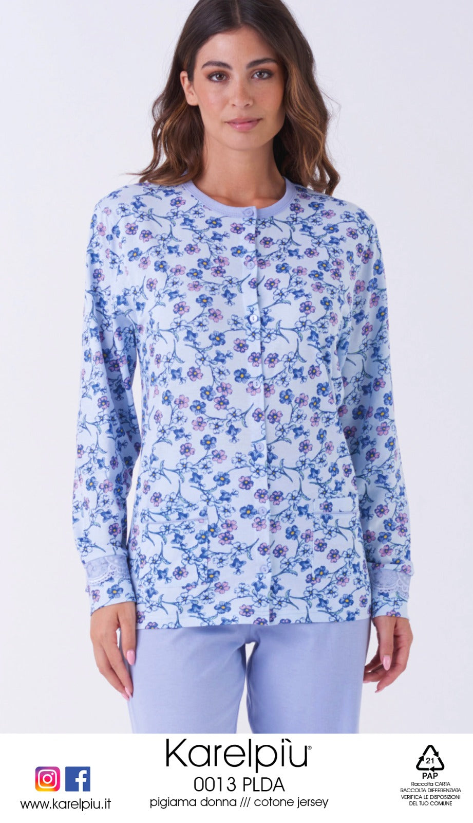 Pigiama donna cotone Karelpiù 0013