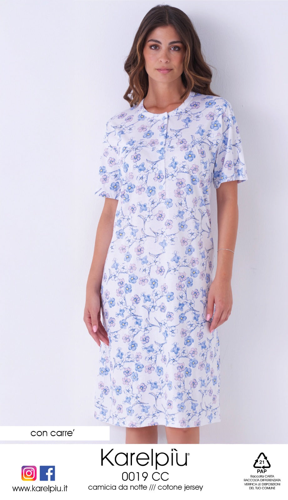 Camicia da notte donna Karelpiù 0019