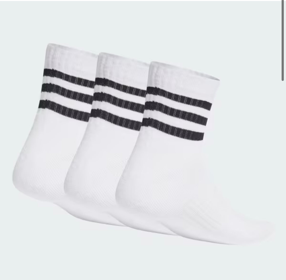 Trio Chaussettes courtes rayures Adidas