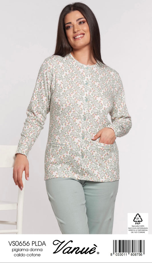 Pigiama donna caldocotone VANUÈ 0656