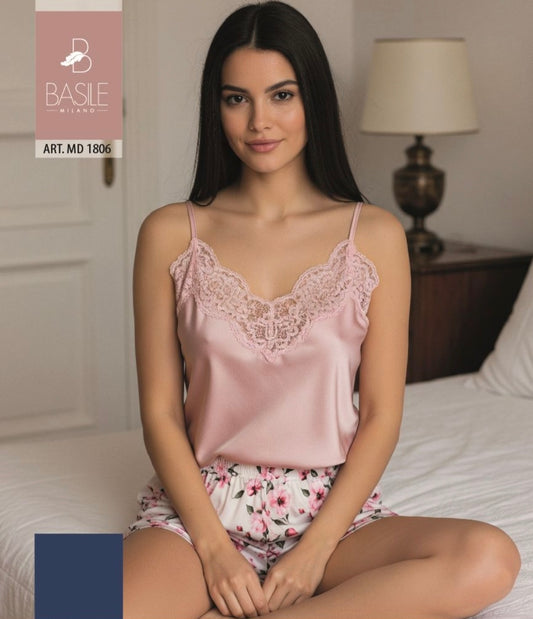Pigiama donna raso Basile 1806