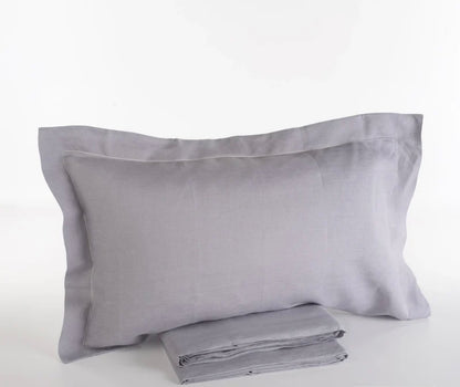 COMPLETO LENZUOLA SHARM MATRIMONIALE IN 100% LINO STONE WASH – VIA ROMA 60– VIA ROMA 60