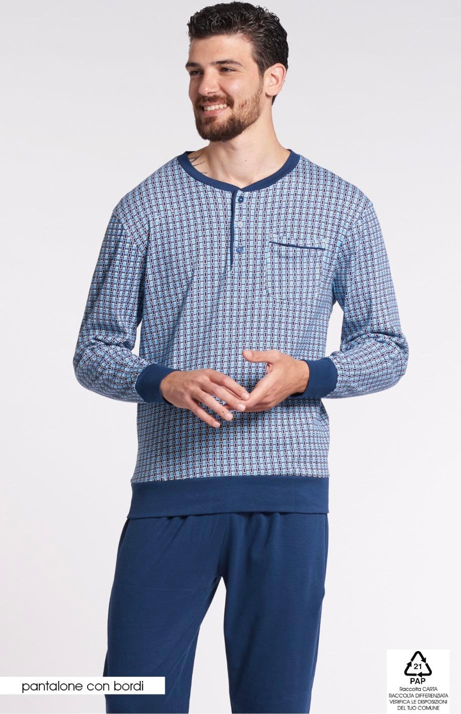 Pigiama uomo Caldocotone Vanuè 0508