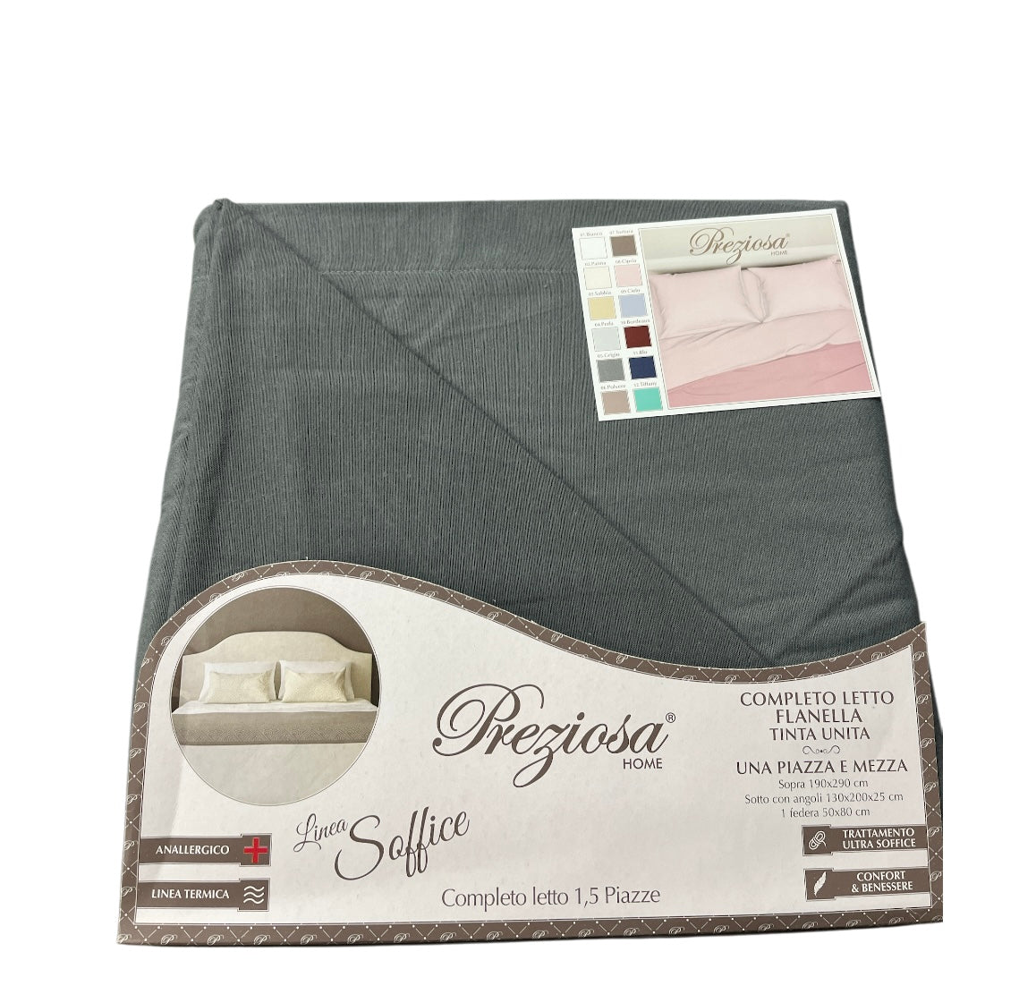 Draps en flanelle douce Preziosa queen size