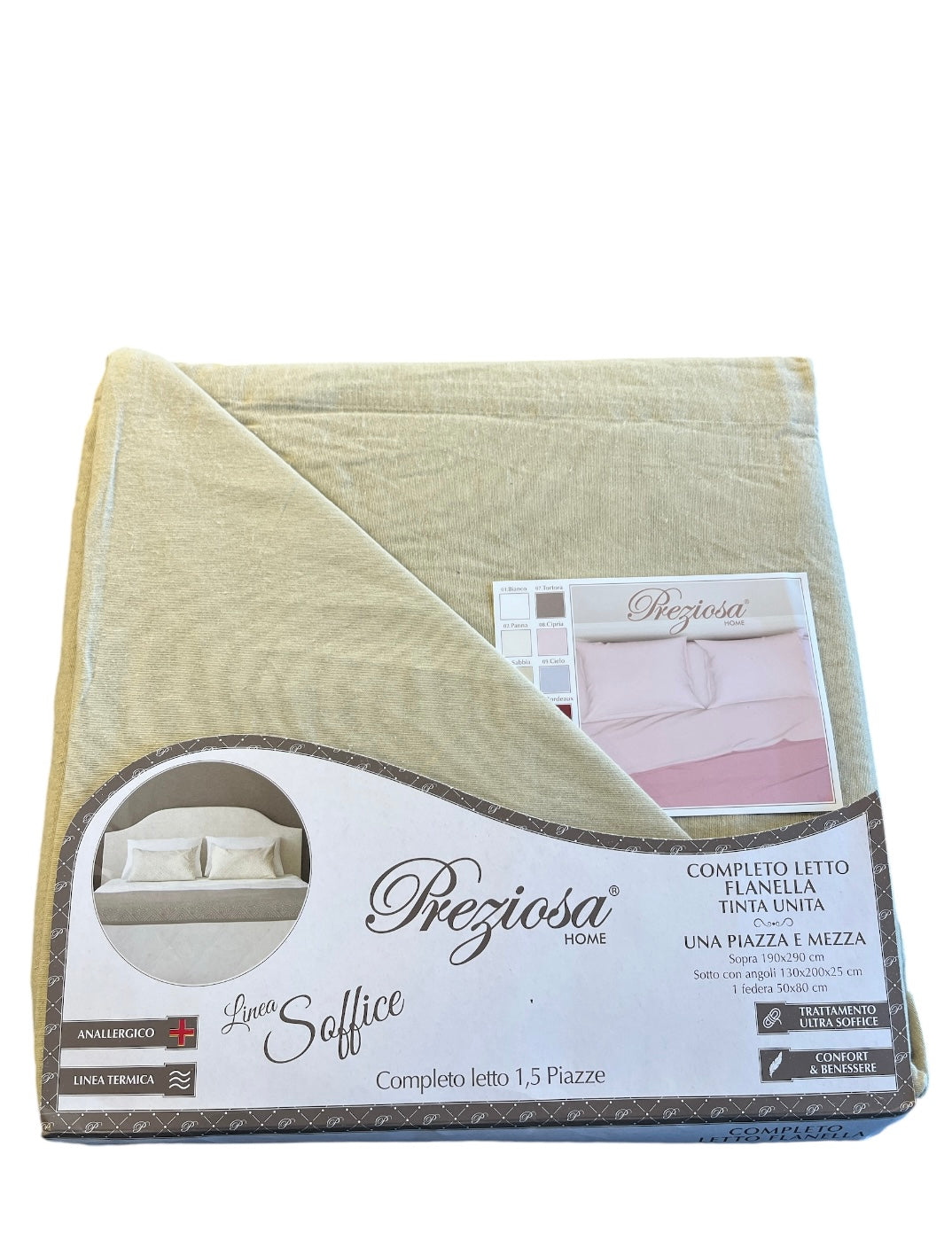 Draps en flanelle douce Preziosa queen size