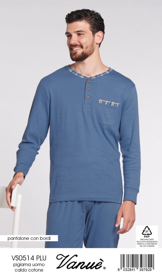 Pigiama uomo caldocotone VANUÈ 0514