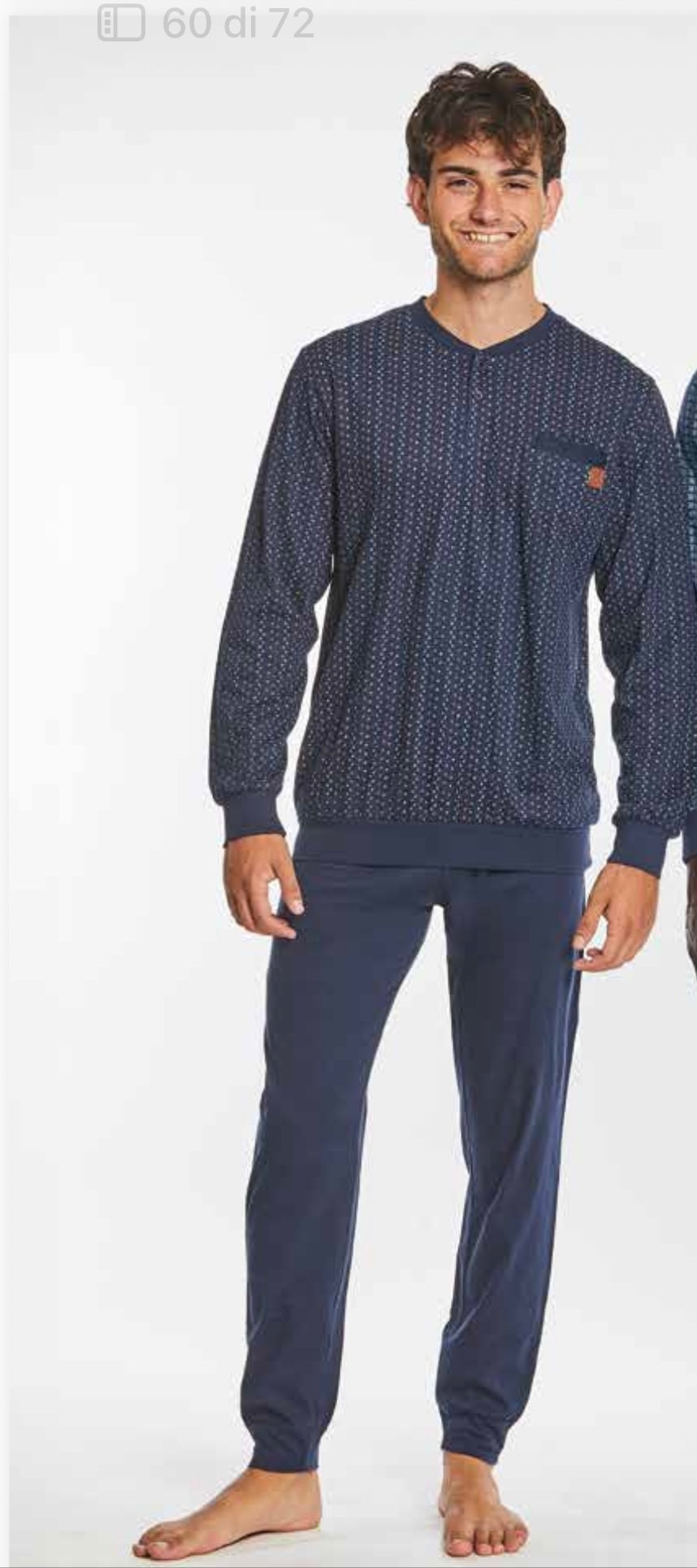 Pigiama uomo Nazzareno Gabrielli calibrato 7083