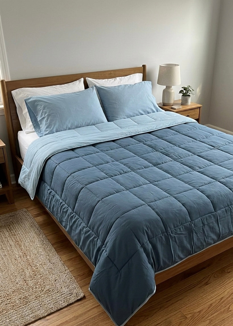 Trapunta bicolore matrimoniale  Ambrosiana Capri