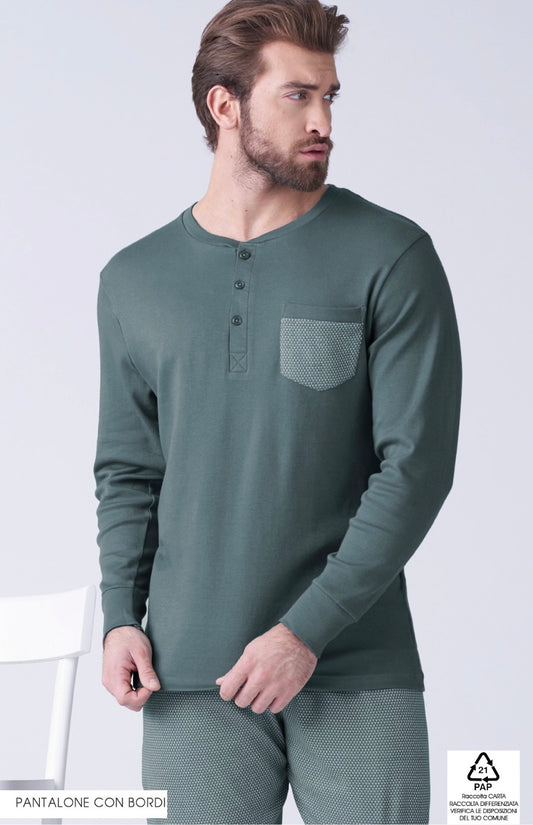 Pigiama uomo caldocotone Karelpiù 9347