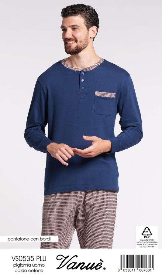 Pigiama uomo caldocotone VANUÈ 0535