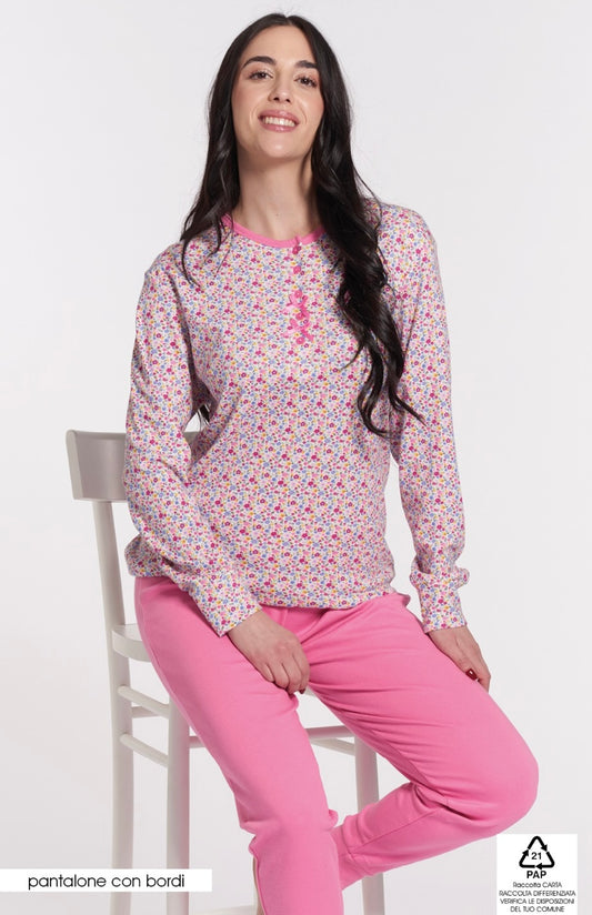 Pigiama donna in caldocotone VANUÈ 0615