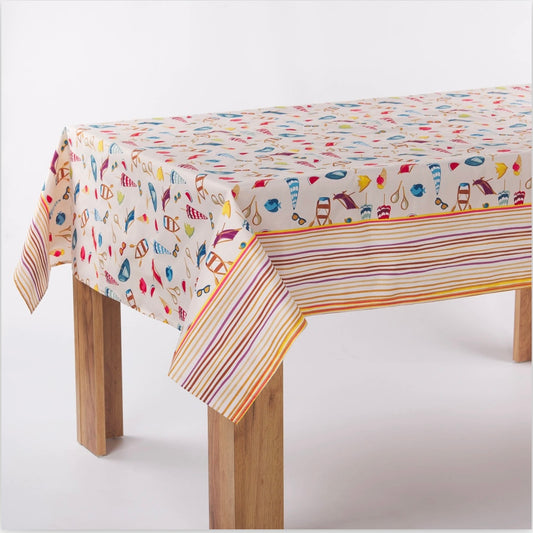 Tovaglia da tavola antimacchia microresinata spiaggia Viaroma60