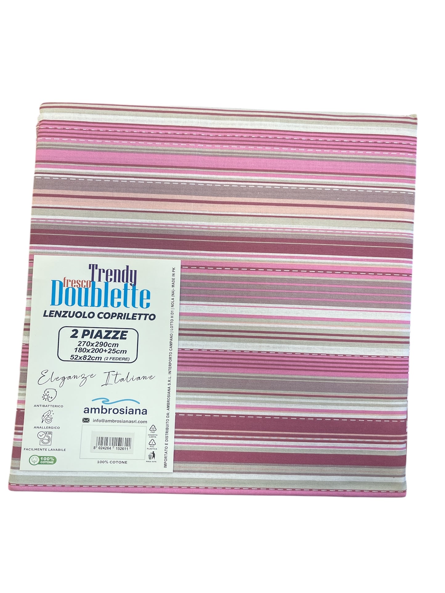 Lenzuolo/copriletto Matrimoniale AMBROSIANA TRENDY 01