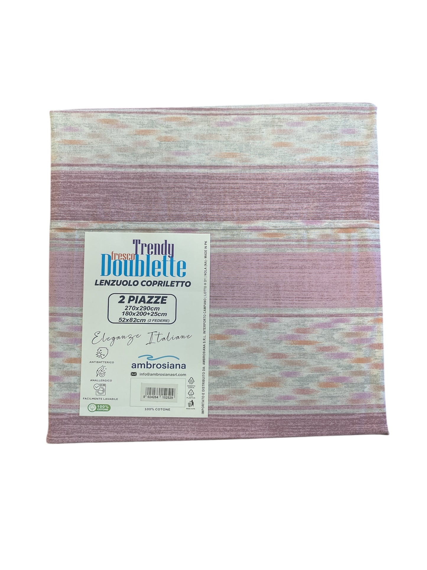 Lenzuolo/copriletto matrimoniale Ambrosiana trendy 04