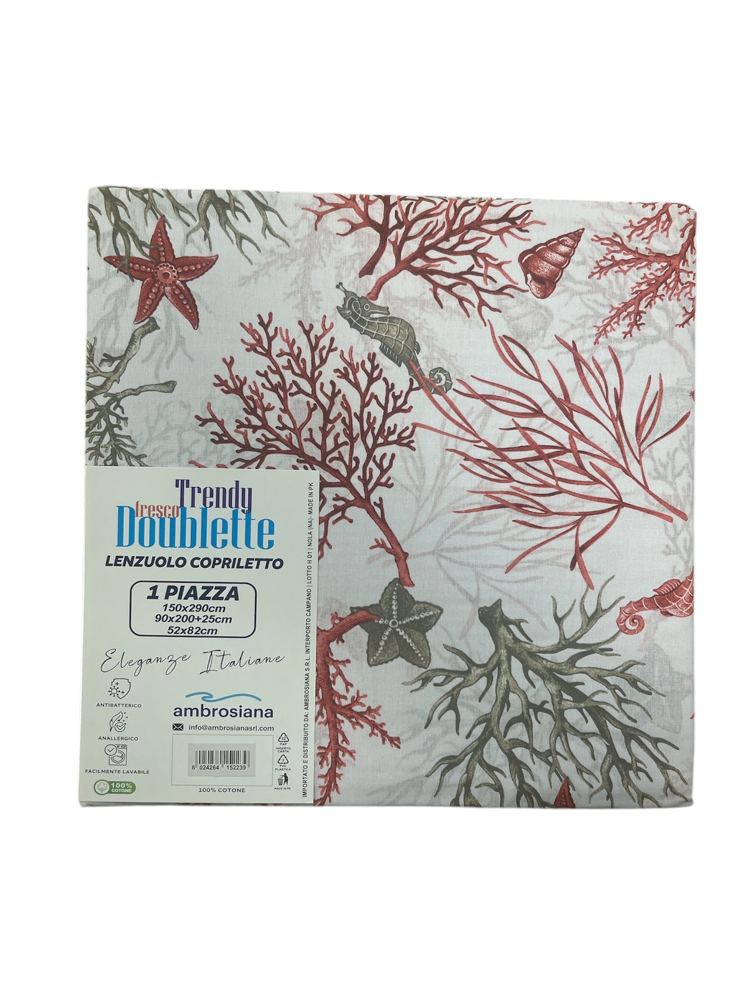 Lenzuola/copriletto singola Ambrosiana trendy 09