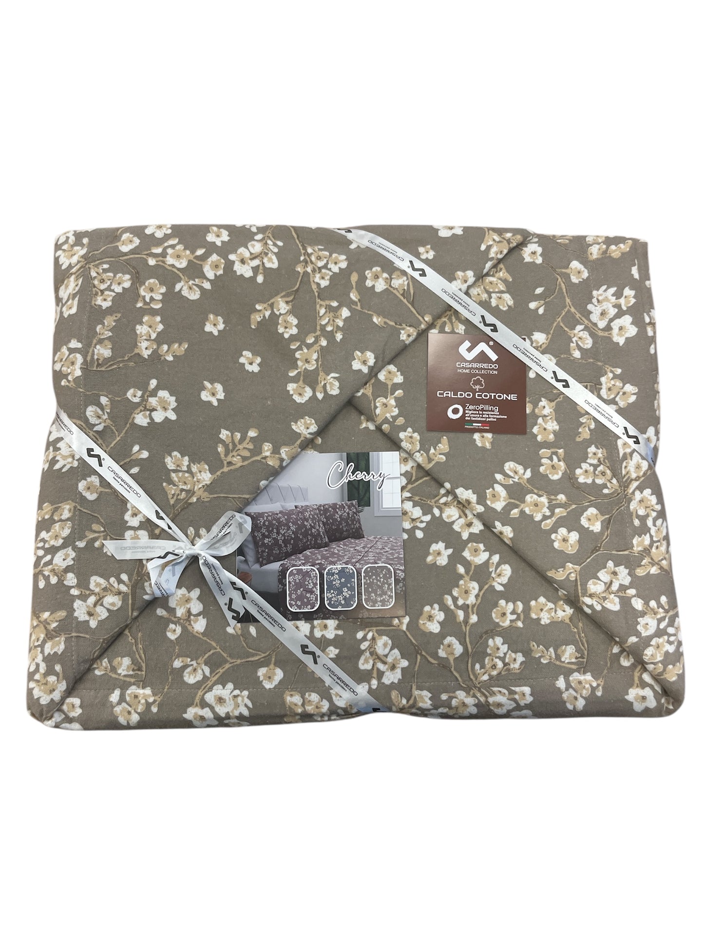 Completo letto flanella Casarredo cherry