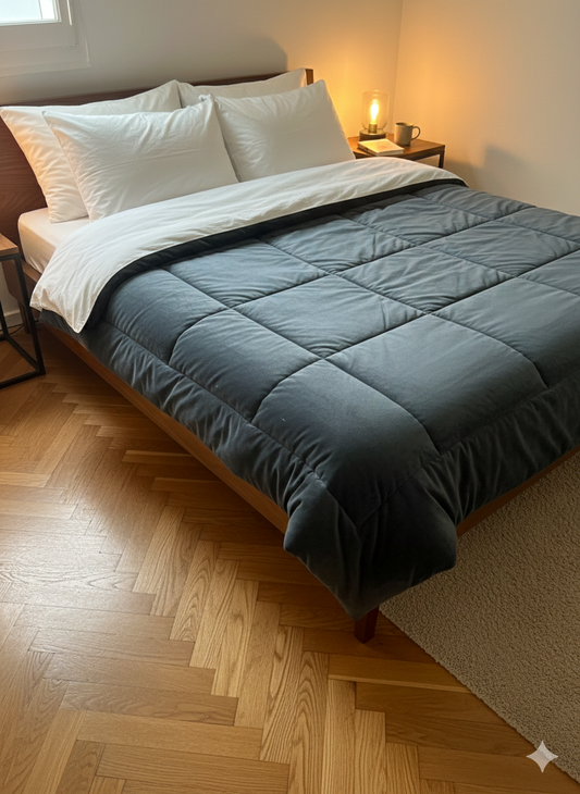 Trapunta velluto  matrimoniale Ambrosiana Dolomiti